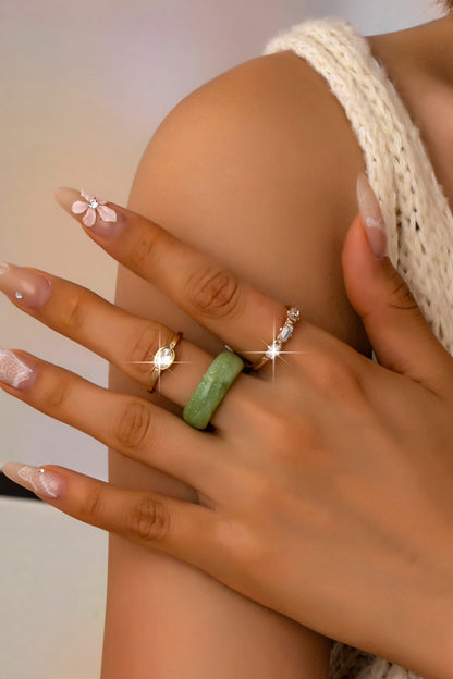 Verdant Muse Ring Set