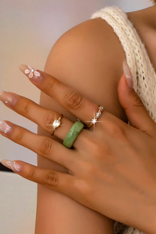 Verdant Muse Ring Set