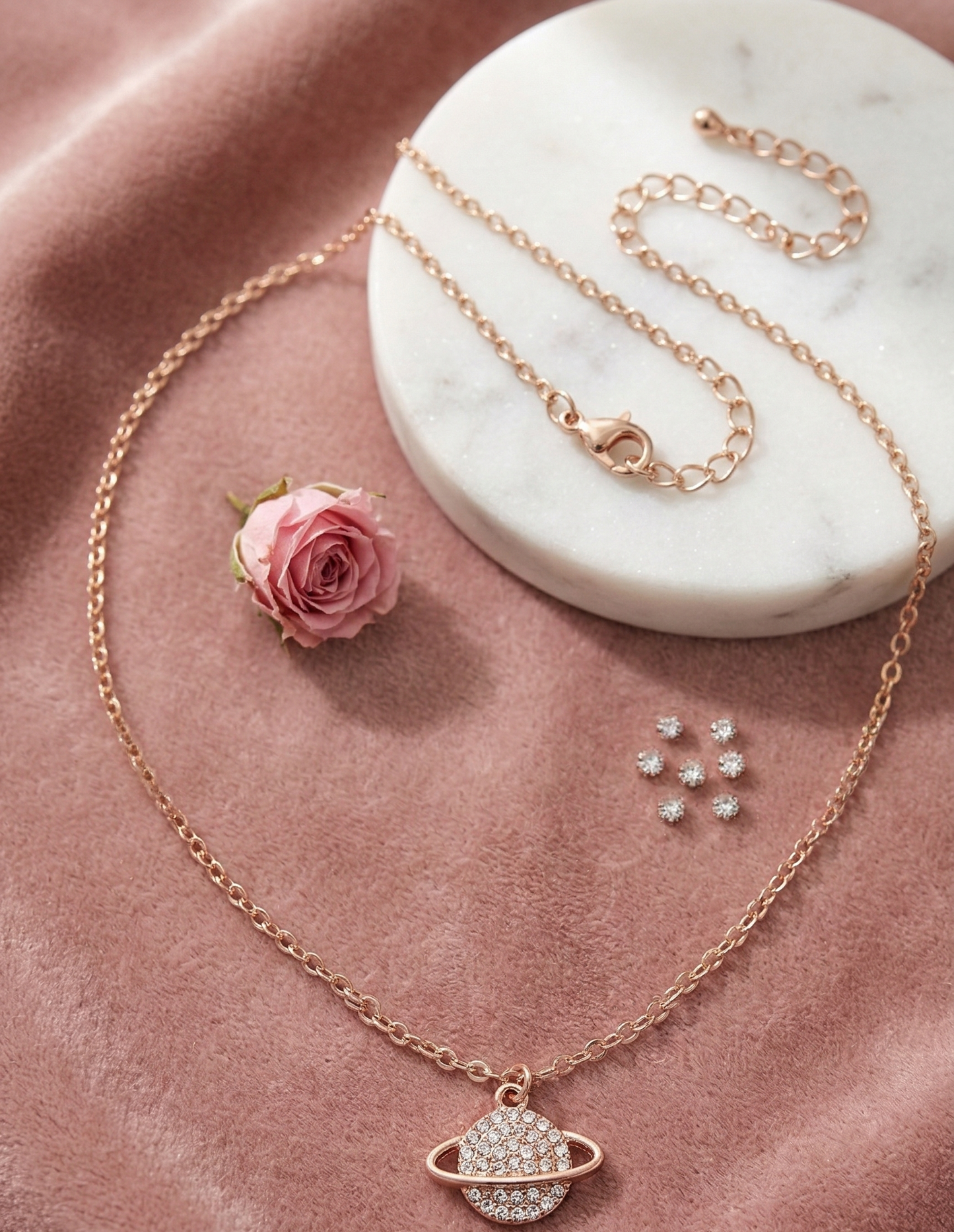 The "Stardust Saturn" Pendant